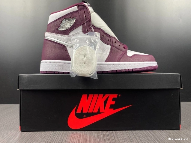 MaikeSneakers Jordan Bordeaux Air 555088-611 High 1 OG 0817